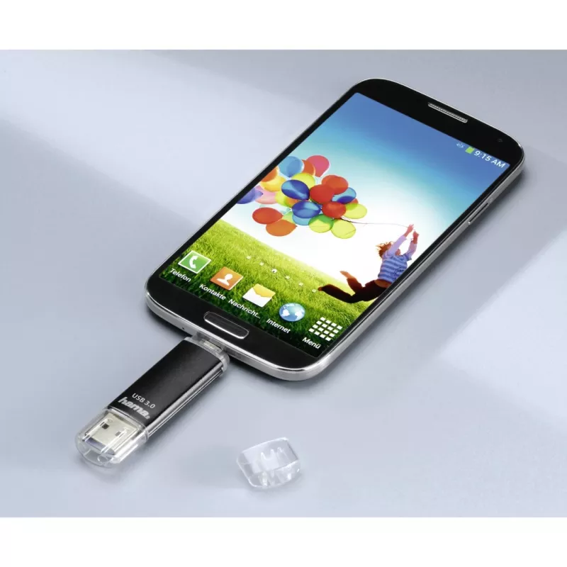 Hama Laeta Twin USB zibatmiņas disks 256 GB USB Type-A / Micro-USB 3.2 Gen 1 (3.1 Gen 1) Melns