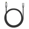 Techly USB 3.2 Gen 2 USB-C vīrišķais/sievišķais kabelis 1m Melns