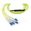 BlueOptics CBL-MPO12-4LC-SMF-1M InfiniBand optiskās šķiedras kabelis MPO 4x LC 1m