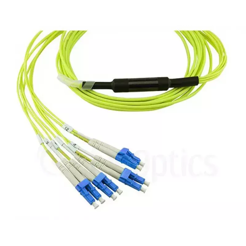 BlueOptics CBL-MPO12-4LC-SMF-1M InfiniBand optiskās šķiedras kabelis MPO 4x LC 1m