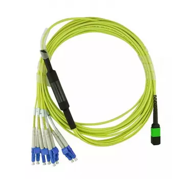 BlueOptics CBL-MPO12-4LC-SMF-1M InfiniBand optiskās šķiedras kabelis MPO 4x LC 1m