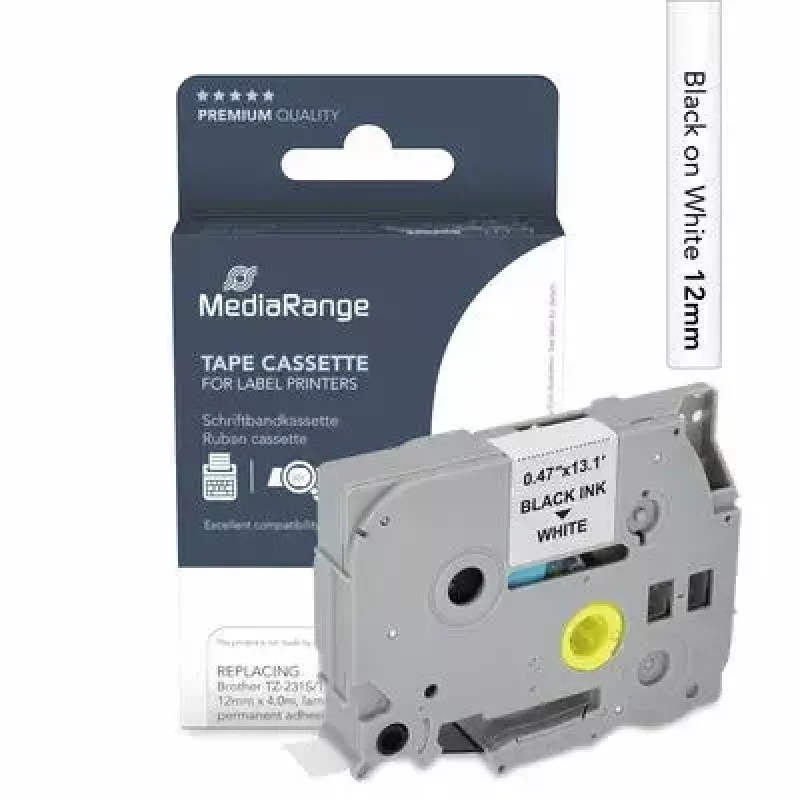 MediaRange MRBTZ231S līmlentes kasete saderīga ar Brother TZ-231S