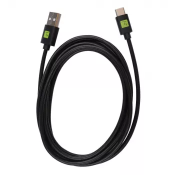 Techly ICOC MUSB20-CMAM20T USB kabelis USB 2.0 2 m USB A USB C melns