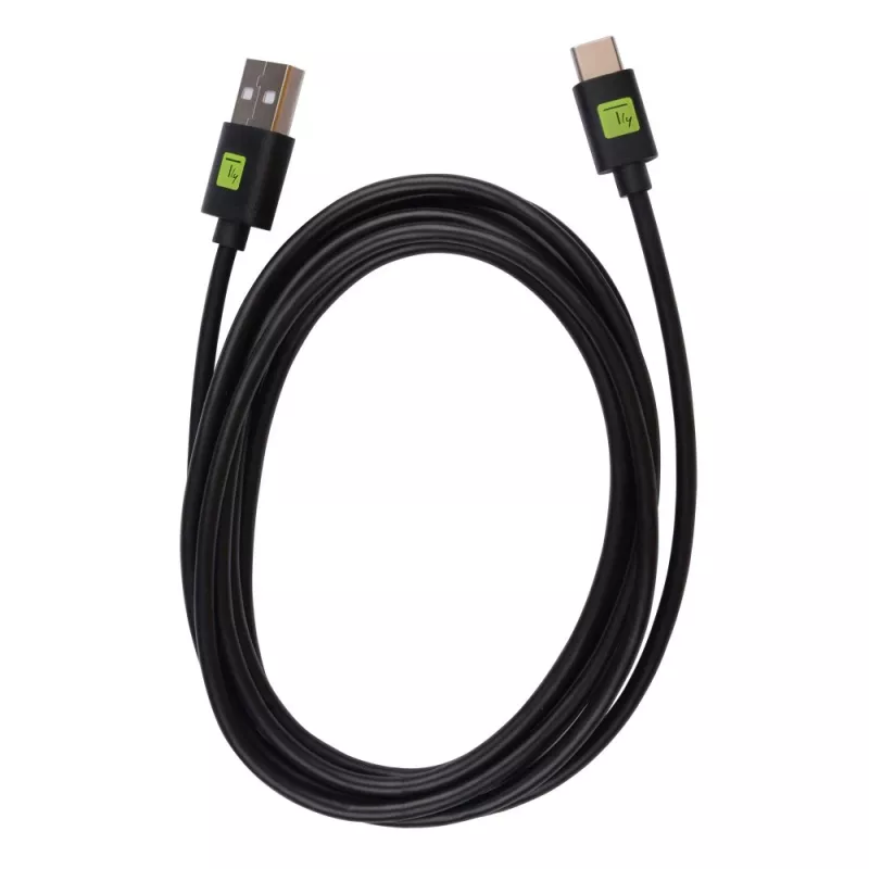 Techly ICOC MUSB20-CMAM20T USB kabelis USB 2.0 2 m USB A USB C melns