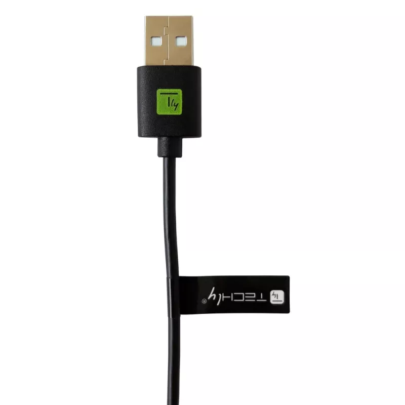 Techly ICOC MUSB20-CMAM20T USB kabelis USB 2.0 2 m USB A USB C melns