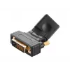 Kabeļa dzimuma mainītājs DVI-D HDMI Akasa AK-CBHD16-BK