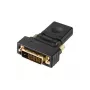 Kabeļa dzimuma mainītājs DVI-D HDMI Akasa AK-CBHD16-BK