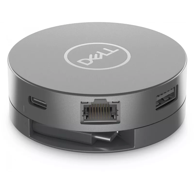 DELL 6-vienā USB-C universālais adapteris - DA305, vadu, USB 3.2 Gen 2 (3.1 Gen 2) Type-C, 10,100,1000 Mbit/s, sudraba, 3840 x 2160 pikseļi, Dell