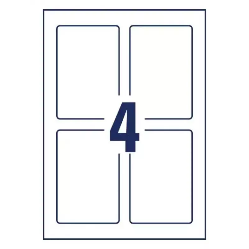 Avery Placard Label Holders gaiši pelēkas pašlīmējošas printera uzlīmes A4