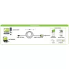 Techly IUSB-REP20TY USB kabelis USB 2.0 5 m USB A Melns