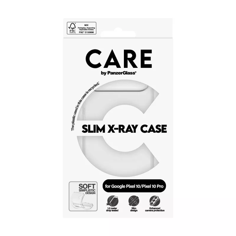 Cover PanzerGlass CARE by moderns vāciņš Transparent X-Ray Soft Basic Google Pixel 10 10 Pro