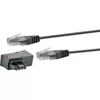 Tīkla kabelis Schwaiger TAL6731 533 RJ45 RJ45/TAE-F 3m Melns