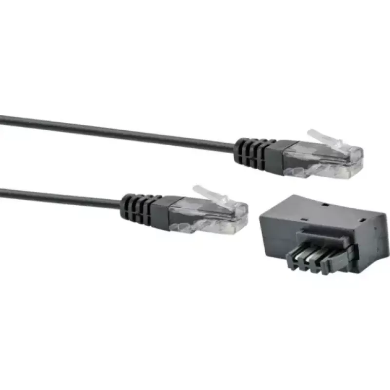 Tīkla kabelis Schwaiger TAL6731 533 RJ45 RJ45/TAE-F 3m Melns