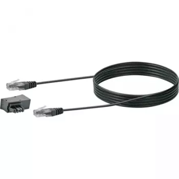 Tīkla kabelis Schwaiger TAL6731 533 RJ45 RJ45/TAE-F 3m Melns