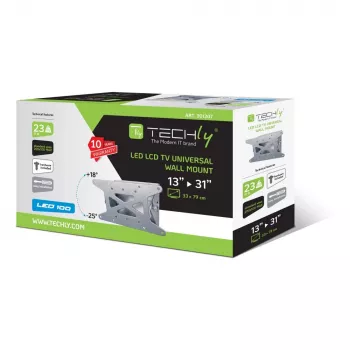 Techly 13-31 collu sienas kronšteins LED LCD televizoram ar slīpuma funkciju ICA-LCD 109