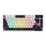 Mehāniskā spēļu tastatūra ASUS ROG Azoth X — 75% izkārtojums, USB + RF bezvadu + Bluetooth, RGB, plaukstas balsts, melna/balta