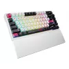 Mehāniskā spēļu tastatūra ASUS ROG Azoth X — 75% izkārtojums, USB + RF bezvadu + Bluetooth, RGB, plaukstas balsts, melna/balta