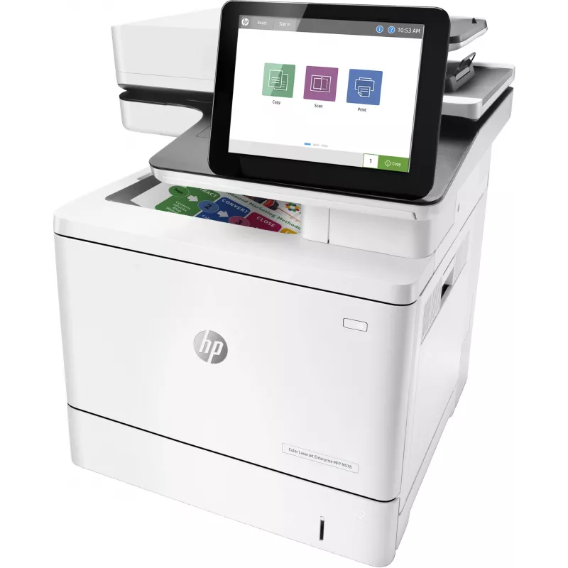 HP Color LaserJet Enterprise MFP M578dn, lāzerprinteris, krāsu druka, 1200 x 1200 DPI, A4, tiešā druka, balts
