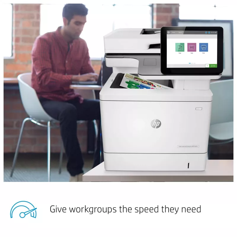HP Color LaserJet Enterprise MFP M578dn, lāzerprinteris, krāsu druka, 1200 x 1200 DPI, A4, tiešā druka, balts