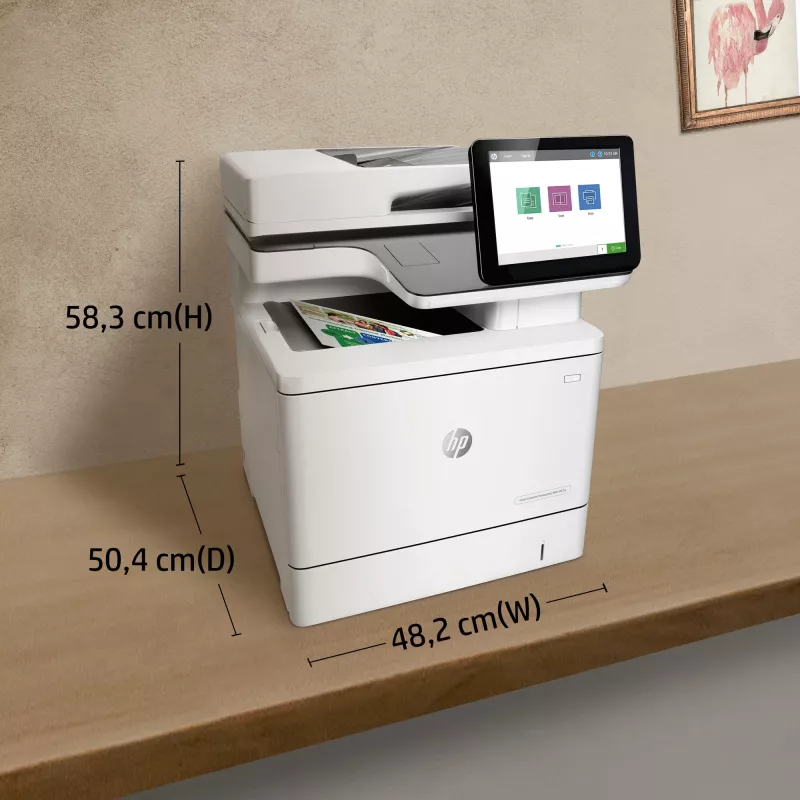 HP Color LaserJet Enterprise MFP M578dn, lāzerprinteris, krāsu druka, 1200 x 1200 DPI, A4, tiešā druka, balts