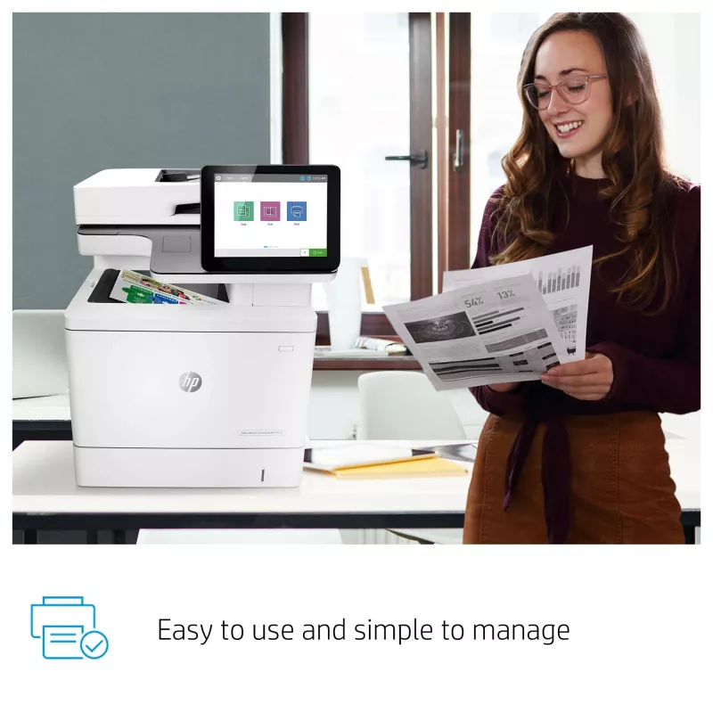 HP Color LaserJet Enterprise MFP M578dn, lāzerprinteris, krāsu druka, 1200 x 1200 DPI, A4, tiešā druka, balts