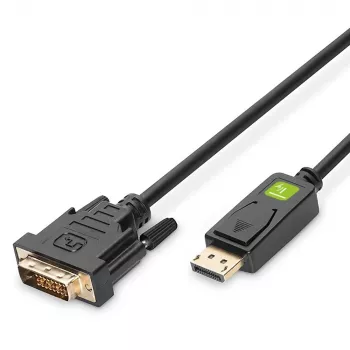 Techly Monitora DisplayPort–DVI kabelis 2 m ICOC DSP-C-020, 2 m, DVI-D, DisplayPort, vīrišķais, vīrišķais, 1920 x 1080 (HD 1080)