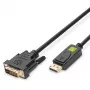Techly Monitora DisplayPort–DVI kabelis 2 m ICOC DSP-C-020, 2 m, DVI-D, DisplayPort, vīrišķais, vīrišķais, 1920 x 1080 (HD 1080)