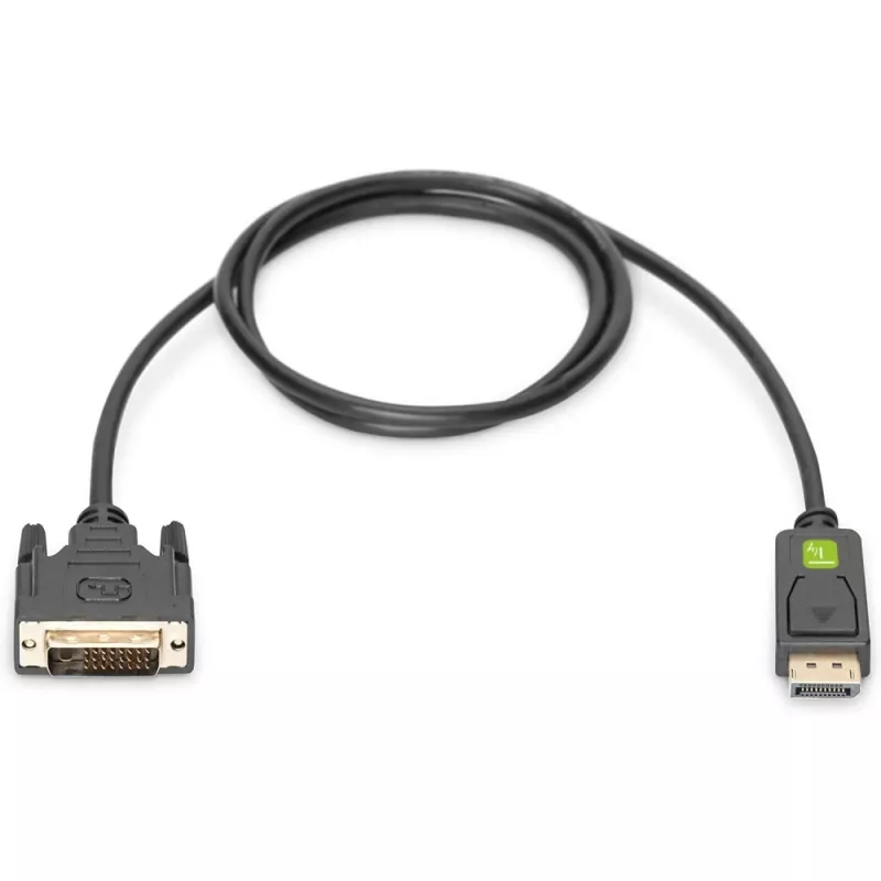 Techly Monitora DisplayPort–DVI kabelis 2 m ICOC DSP-C-020, 2 m, DVI-D, DisplayPort, vīrišķais, vīrišķais, 1920 x 1080 (HD 1080)