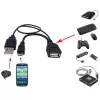 Techly USB 2.0 kabelis OTG A F Micro USB M ar USB 30cm Melns ICOC MUSB-MC2