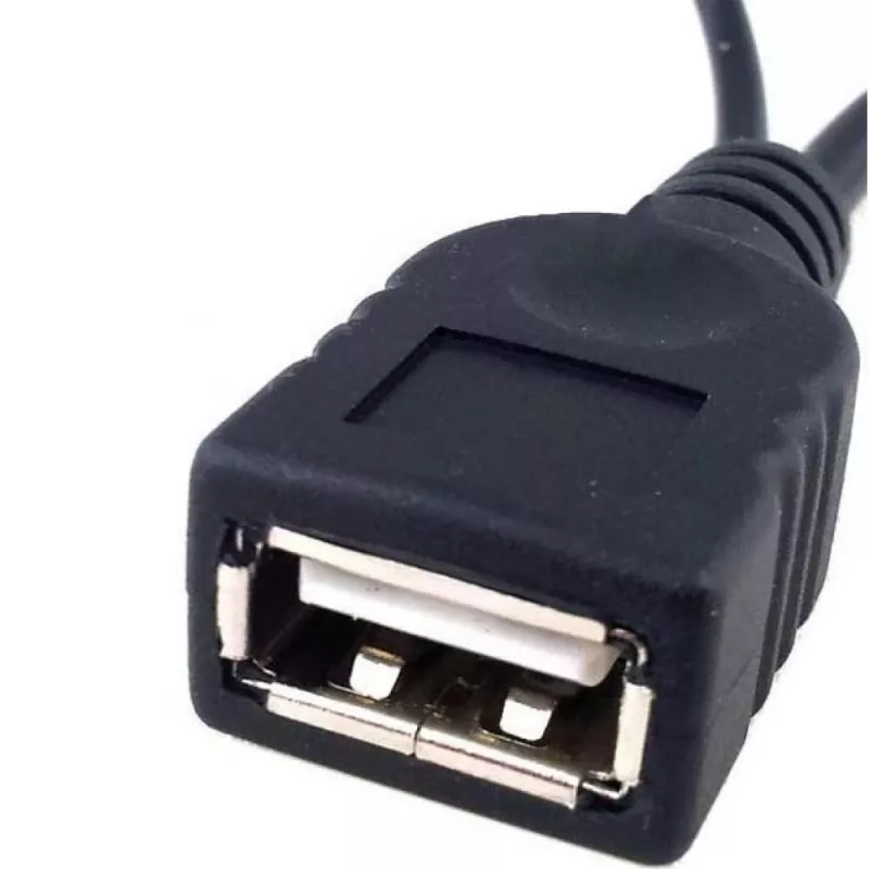 Techly USB 2.0 kabelis OTG A F Micro USB M ar USB 30cm Melns ICOC MUSB-MC2
