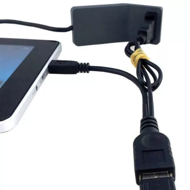 Techly USB 2.0 kabelis OTG A F Micro USB M ar USB 30cm Melns ICOC MUSB-MC2