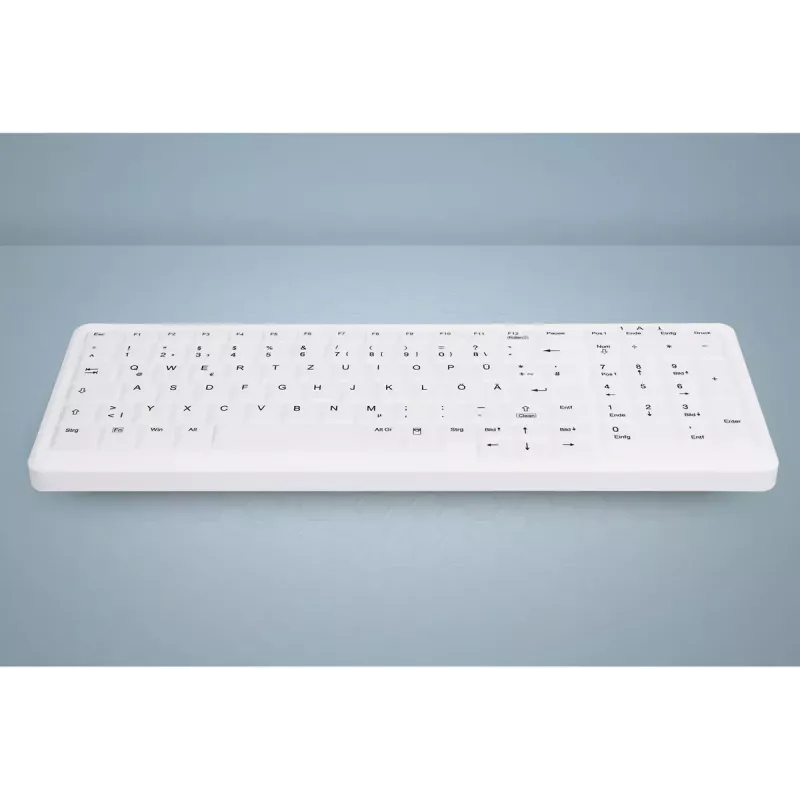 Active Key AK-C7000F-UVS-W/CH klaviatūra Medicīniska USB Balta Pilnizmēra Vadu Membrāna LED
