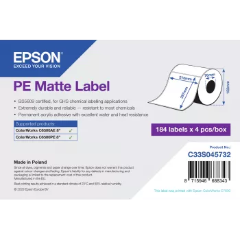 Epson C33S045732 printera uzlīme, pašlīmējoša printera uzlīme