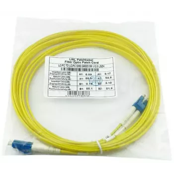 BlueOptics LRCABLE1M InfiniBand optiskās šķiedras kabelis 1m LC dzeltens G.657.A1