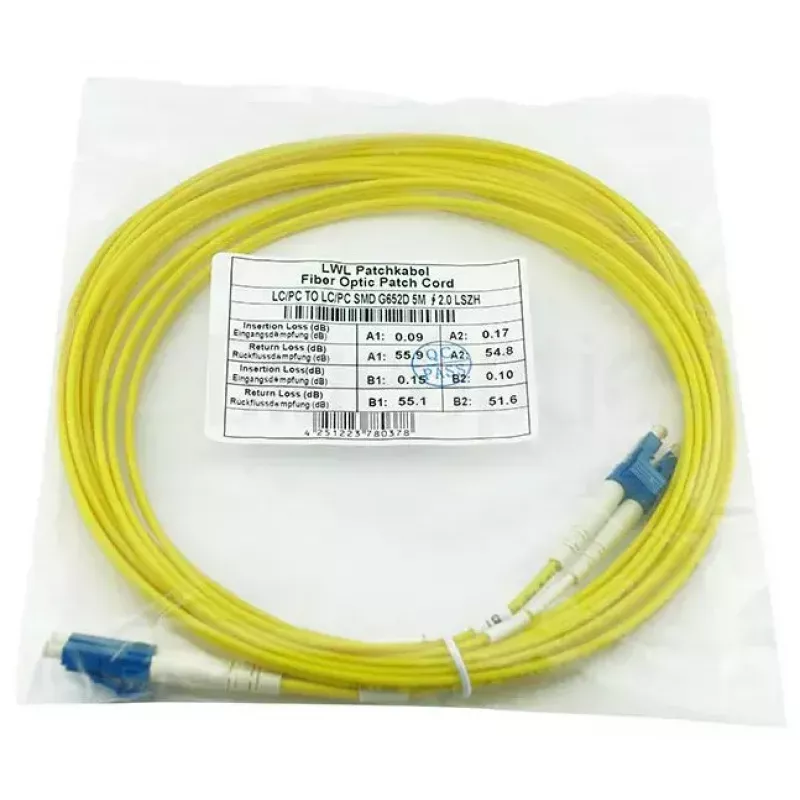 BlueOptics SFP3131BU10MK InfiniBand optiskās šķiedras kabelis 10 m LC dzeltens