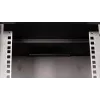 Pie sienas stiprināms statīva skapis EQUIP EWM-06-3030-B 6U, 312 mm platums, 300–330 mm dziļums, melns