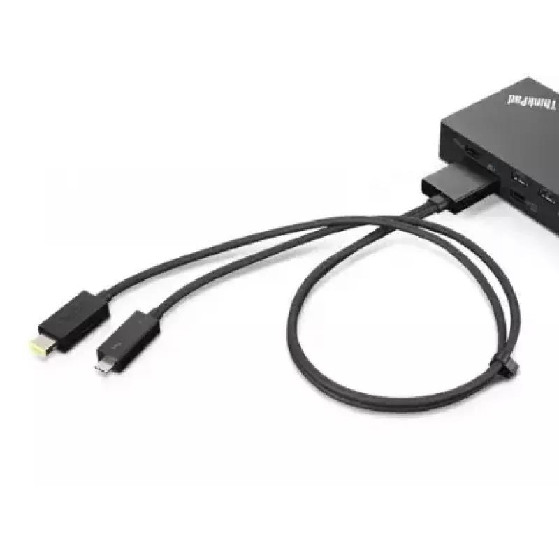 Lenovo 4X90U90616 USB grafiskais adapteris melnā krāsā