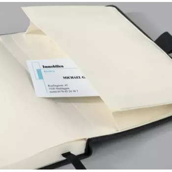 Rakstāmpiezīmju grāmatiņa Sigel CO132 A6 194 lapas Melna