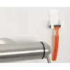 Skuvekļu turētājs Tesa Powerstrips Waterproof Wave, līmējošs vannas istabas turētājs, ūdensizturīgs dizains, balts