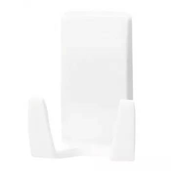 Skuvekļu turētājs Tesa Powerstrips Waterproof Wave, līmējošs vannas istabas turētājs, ūdensizturīgs dizains, balts
