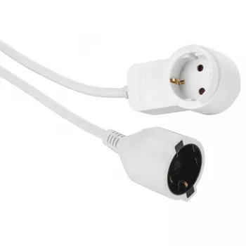 Hama Powerplug strāvas pagarinātājs 3 m 2 maiņstrāvas kontaktligzdas(-u) Iekštelpām Balts
