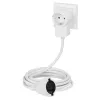 Hama Powerplug strāvas pagarinātājs 3 m 2 maiņstrāvas kontaktligzdas(-u) Iekštelpām Balts