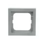 Sienas kontaktligzdas pārsegs Busch-Jaeger 1721-183K Sudraba — termoplastiska, bezskrūvju, 80×80 mm, 11 mm