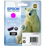 Epson Polar bear Singlepack fuksīna 26XL Claria Premium tintes kārtridžs, augsta (XL) ietilpība, fuksīna, pigmenta bāzes tinte, 1 gab.