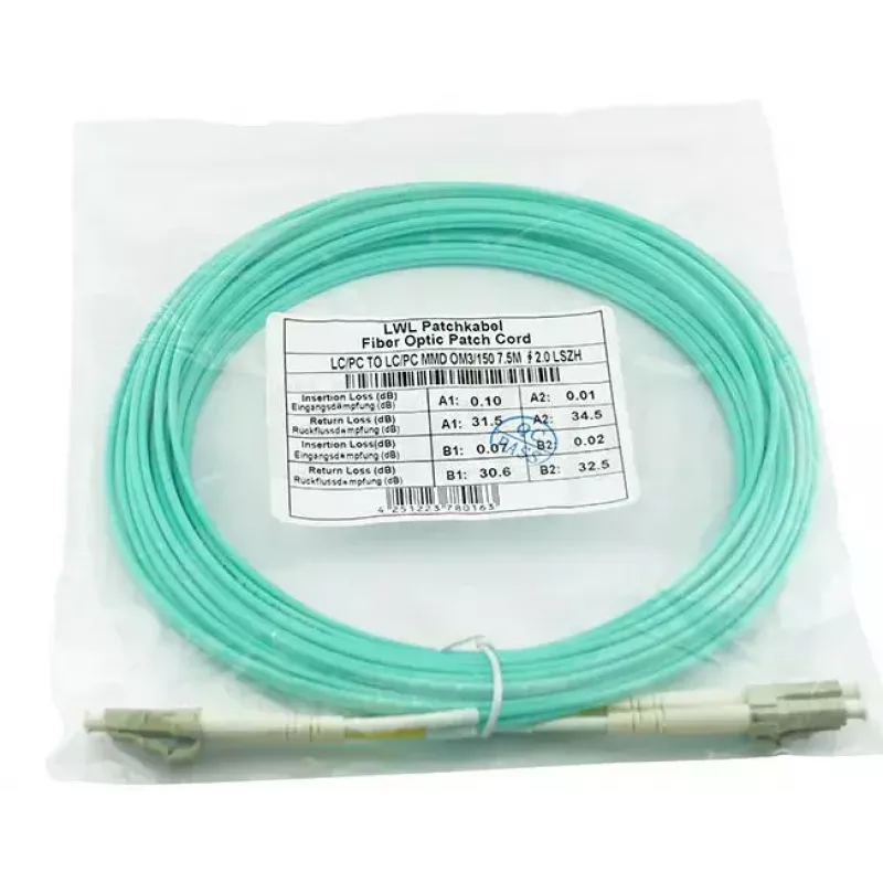 Optiskās šķiedras kabelis BlueOptics SRCABLE7M-BO 7,5 m LC Bēša OM3