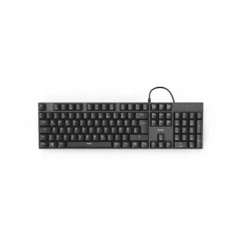 Hama MKC-650 tastatūra Biroja USB QWERTZ Vācu Antracīta, Melna