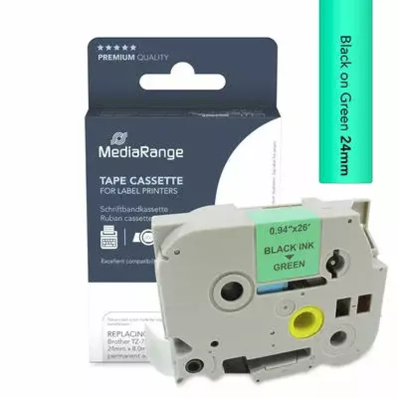 Printera lente MediaRange MRBTZ751 Melna 2,4 cm 8 m
