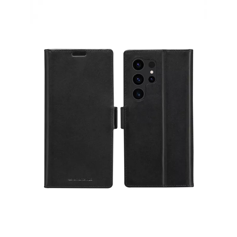 Maciņa tipa vāciņš dbramante1928 Galaxy S24 Ultra melns 3 karšu kabatas
