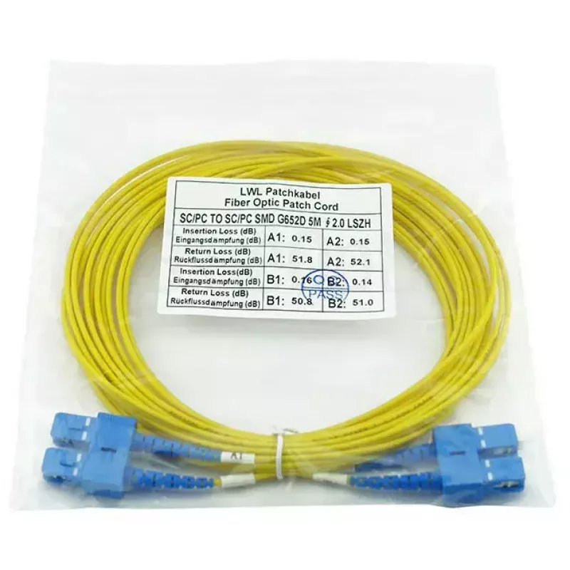 Optiskās šķiedras kabelis BlueOptics CAB-SMF-SC-SC-15 15 m G.657.A1 SC SC