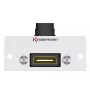 HDMI kontaktligzda Kindermann 90° pelēka melna
